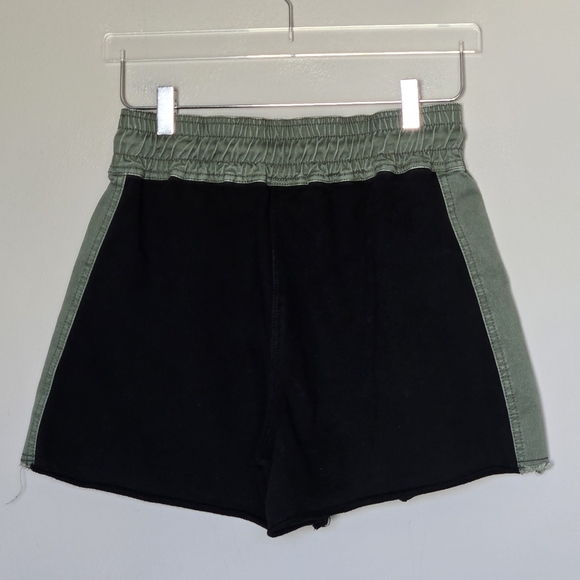 Derek Lam 10 Crosby Resortwear Two-Tone Modest Cotton Terry Pull-On Shorts S - Picture 7 of 8